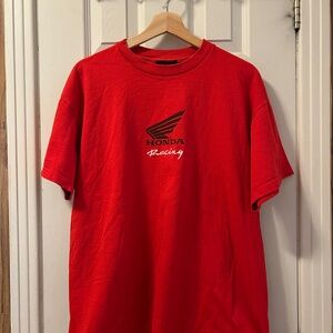 Vintage Honda Racing Tee – Red Motorsport Shirt 90’s Style